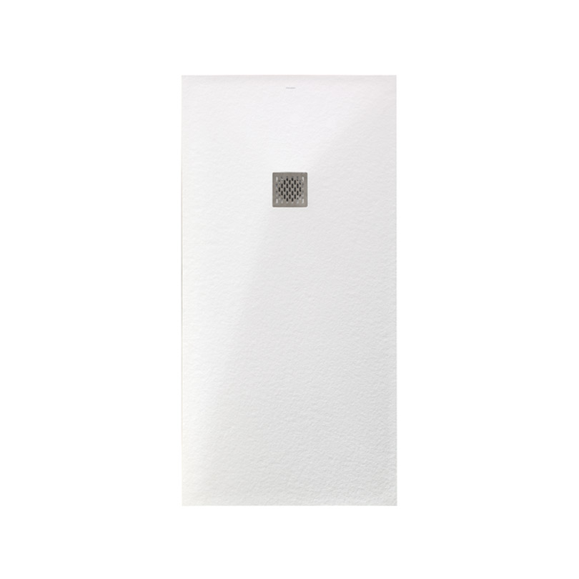 Receveur de douche REMIX, extraplat, résine, blanc L.120 x l.90 cm, blanc