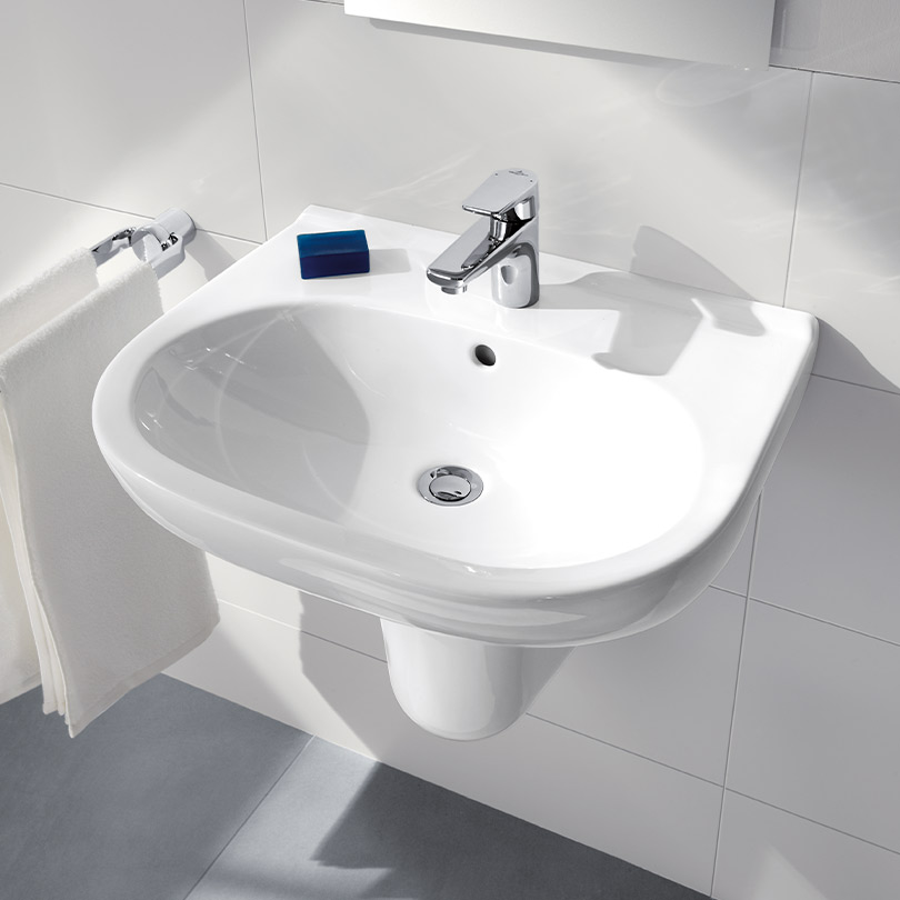 Robinet de salle de bain VILLEROY & BOCH Mitigeur lavabo compact  VILLEROY ET BOCH O.novo Start avec tirette chrome